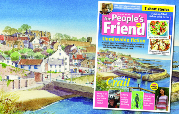 Crail Harbour, The People's Friend July 12 issue