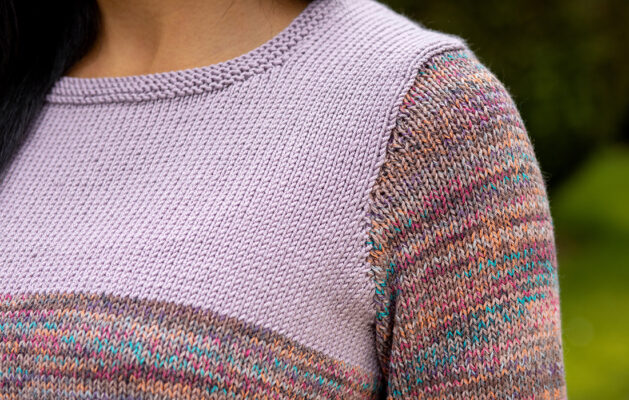 Close up of knitted top Pic: Eve Conroy