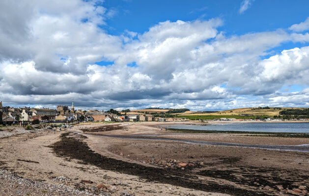 The sands at Stonehaven beach
