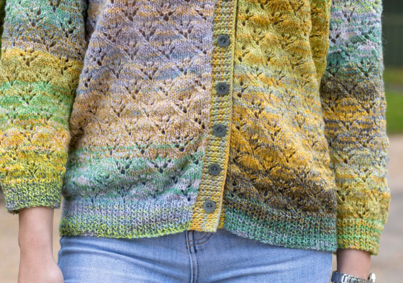 Close up of cardigan design