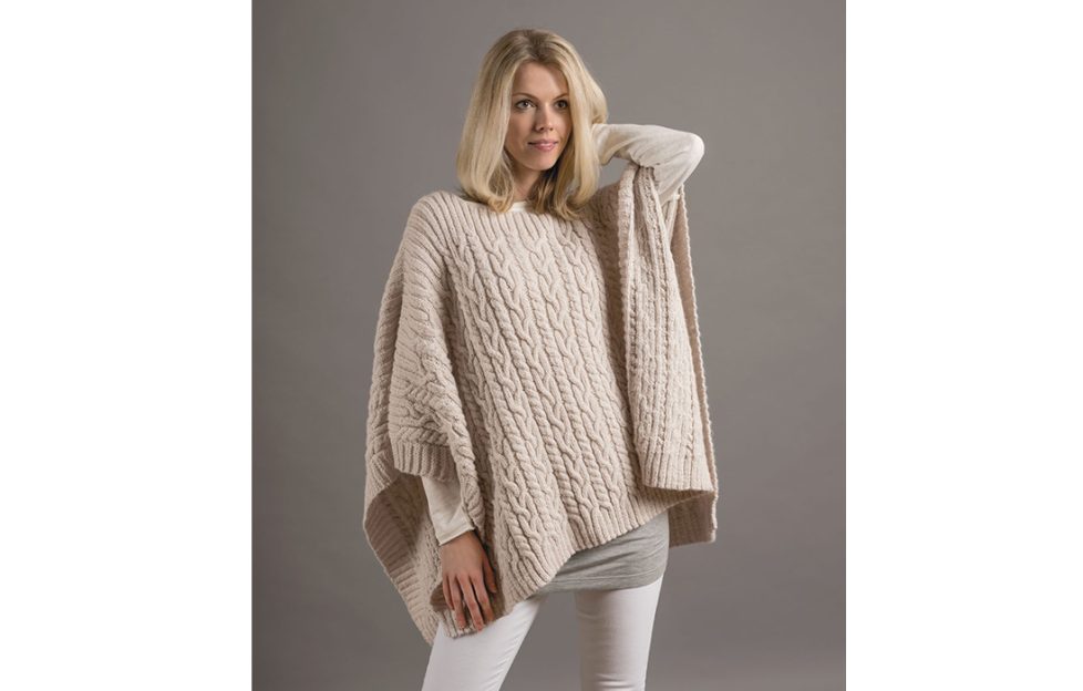 Knitted poncho