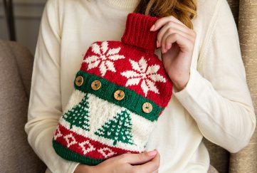 Christmas hot water bottle cover Pic: Eve Conroy