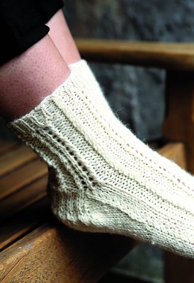 Close up of sock heel Image: GMC Publications