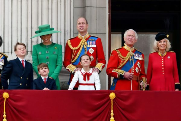 Royal Family Attending Trooping The Colour