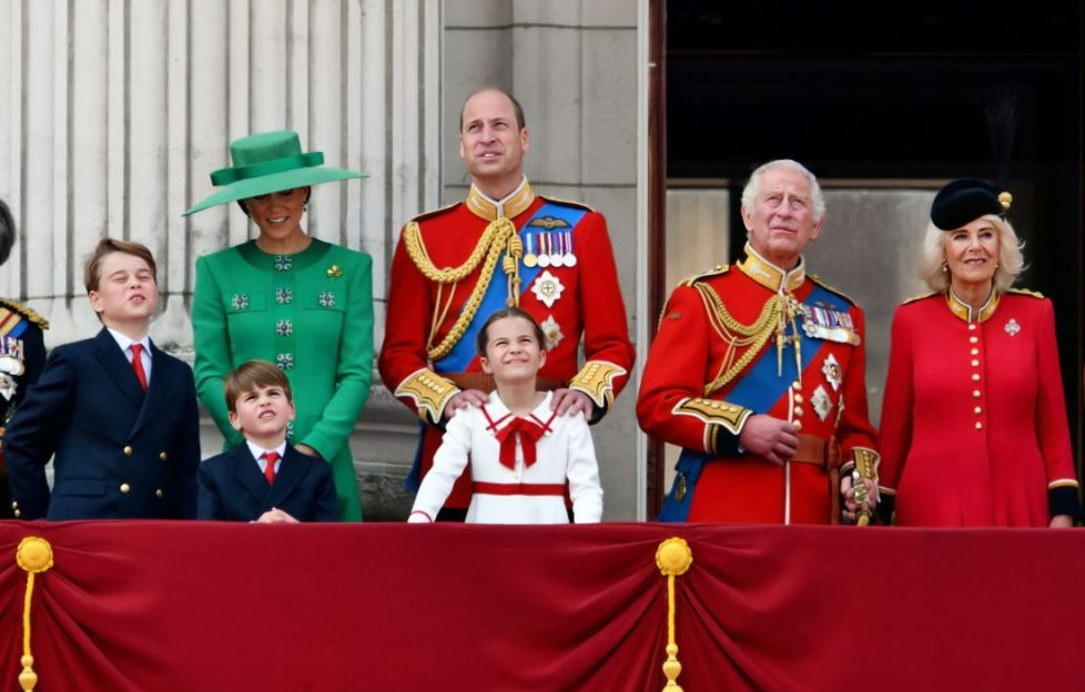 Royal Family Attending Trooping The Colour