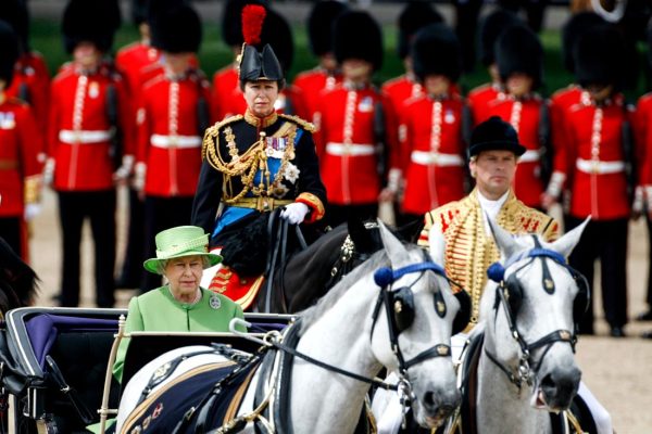 The Queen At Trooping The Colour