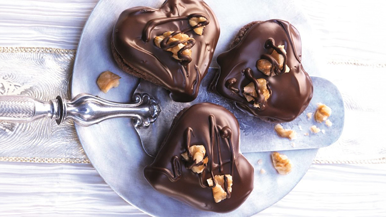 Walnut Heart Cookies