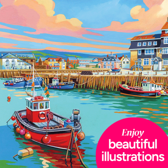 Enjoy beautiful illustrations