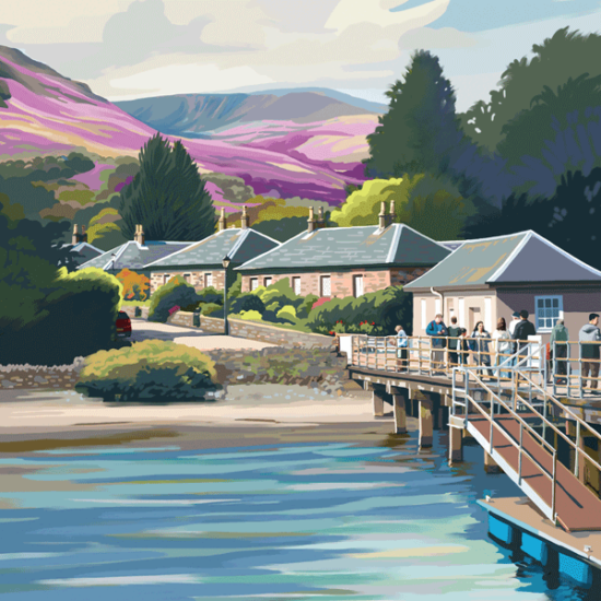 Luss, on the Shores of Loch Lomond