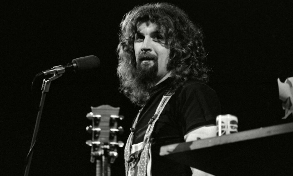 Sir Billy Connolly on stage in 1979.