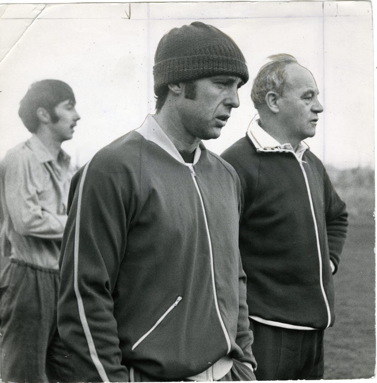 Jim McLean on the training ground after taking up the post of manager of Dundee United.