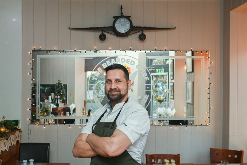 Bearded chef, Aaron Judge.