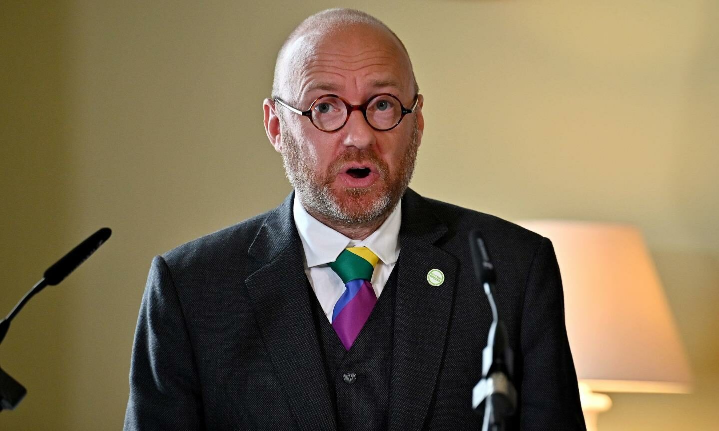 Patrick Harvie appeared alongside the first minister.