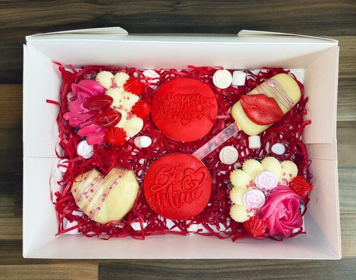 One of Ciara's Valentine's boxes.