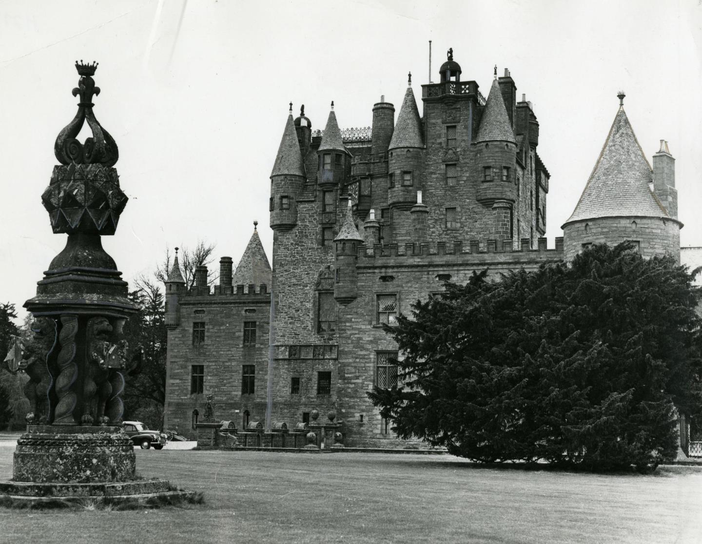 Glamis Castle in the 1960s.