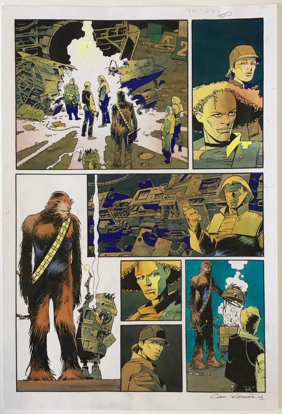Star Wars comic art by Cam Kennedy was recently shown in an exhibition at the university.