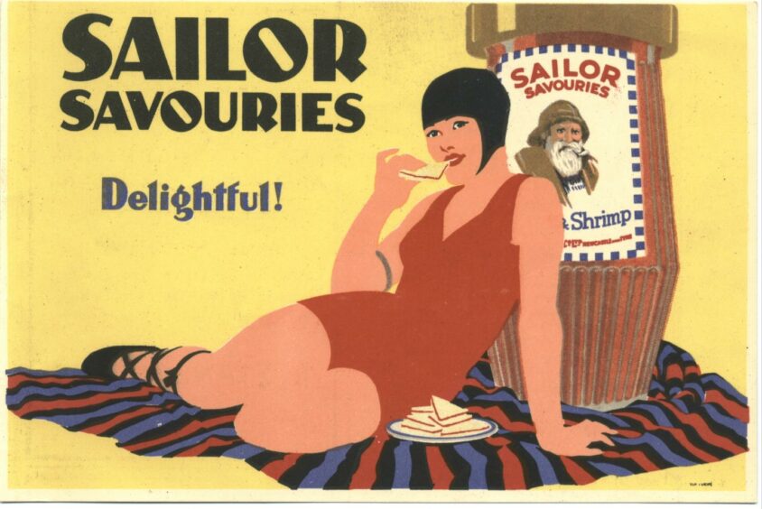 Potted pastes for sandwiches was becoming increasingly popular at the time of the incident. An advertising postcard for Sailor Savouries circa 1930, by Tom Purvis, produced for Angus Watson &amp; Co. Ltd., Newcastle-upon-Tyne  Amoret Tanner Collection/Shutterstock.