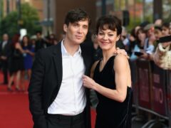 Cillian Murphy and Helen McCrory at the premiere of the second season of Peaky Blinders in 2014 (PA)
