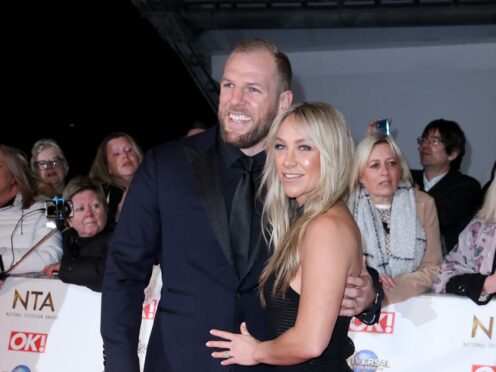 James Haskell and Chloe Madeley are expecting their first child (PA)