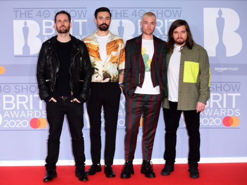 Will Farquarson, Kyle Simmons, Dan Smith and Chris Wood of the band Bastille (Ian West/PA)