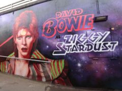 The new David Bowie mural (James Manning/PA)