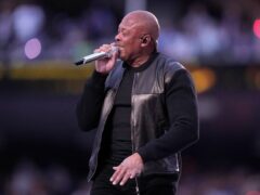 Dr Dre leads crew of all star rappers at Super Bowl half time show (Lynne Sladky/AP)