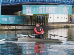 BBC Radio 1 DJ Jordan North sets off in a single scull rowing boat from Little Venice, London, on his Comic Relief challenge – a 100-mile, five-day row along the UK’s canals from London to his home town of Burnley (Jonathan Brady/PA)