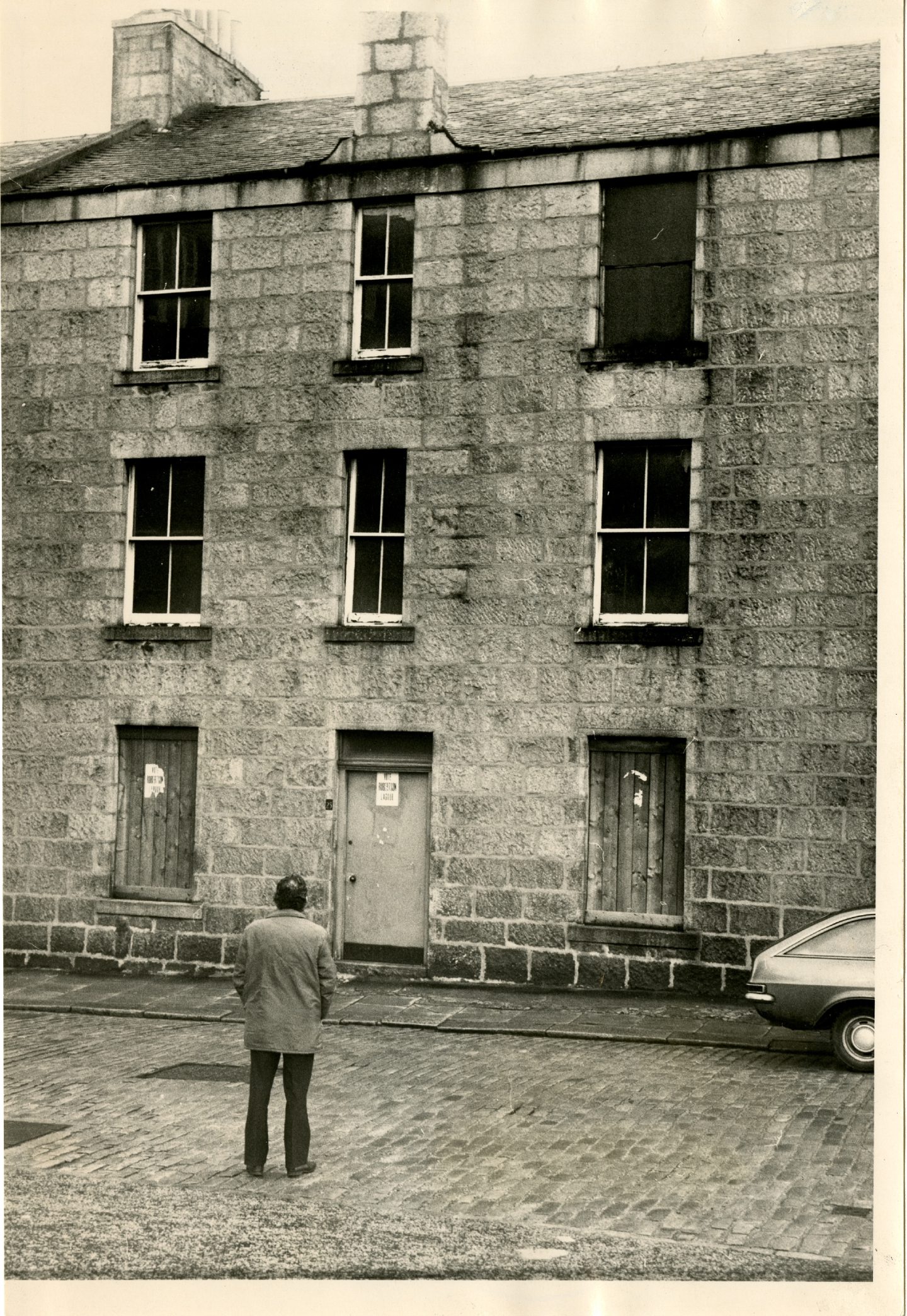 This tenement in Baker Street in Aberdeen lay empty for many years after it was boarded up in the late 1960s.
