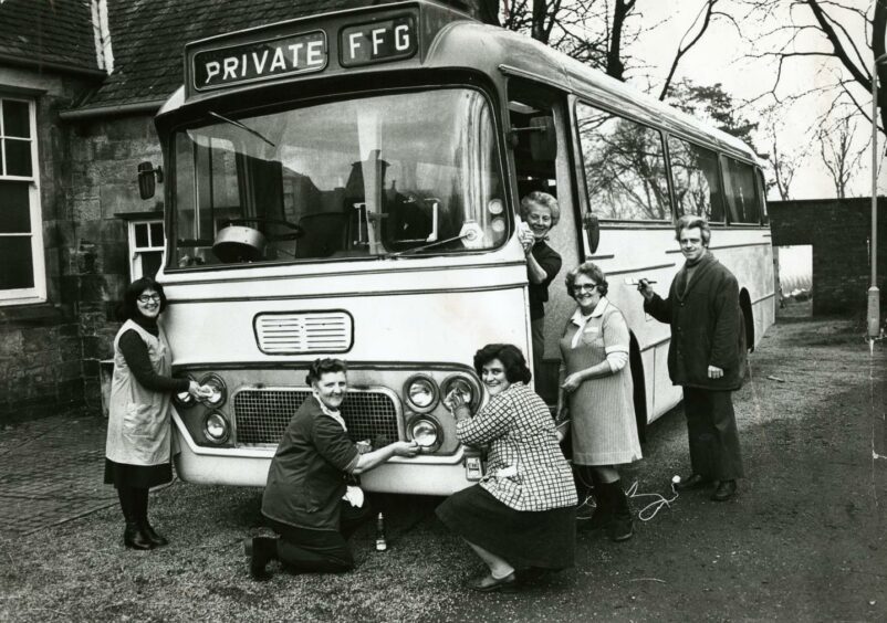 Buses were used for all sorts of journeys around Fife in the '70s, including by the Fife Friendship Group to support their communities.