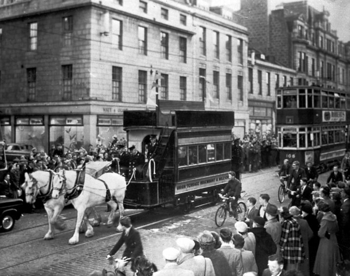 Huge crowds lined the streets of Aberdeen to see the end of an era.