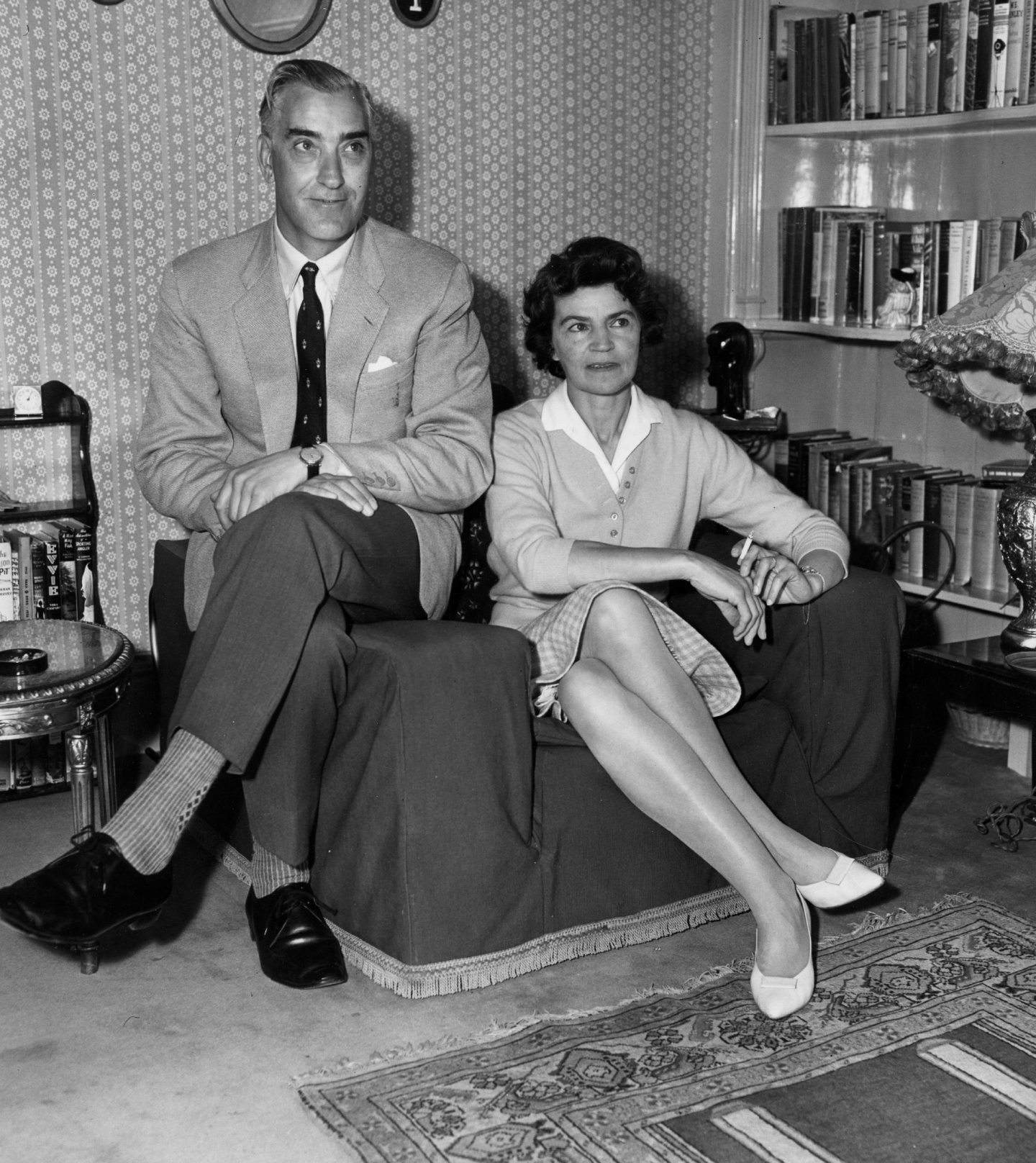 Neil Paterson, who won an Oscar for best screenplay, at home in Crieff with his wife Rose.