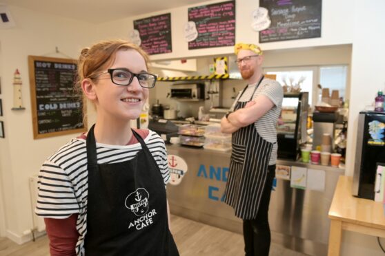 Hanna Slater and Joe Evans, of The Anchor Cafe, have shortened their working week. 