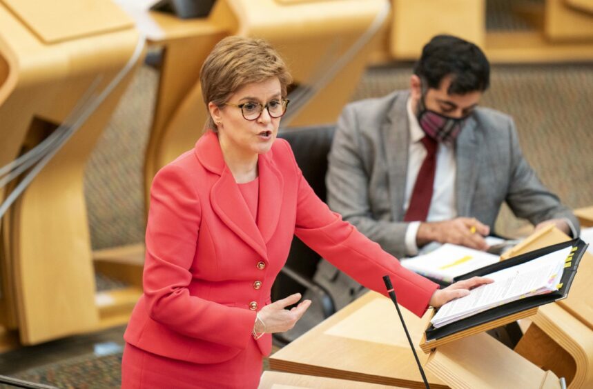 First Minister Nicola Sturgeon.