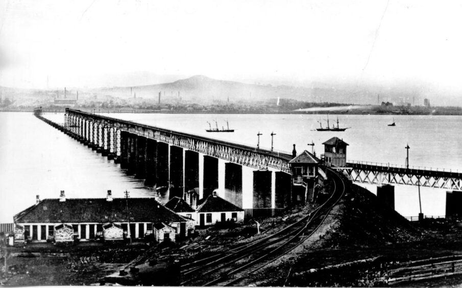 The aftermath of the Tay Bridge disaster.