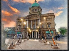Artist’s impression of the wands in Queen Victoria Square, Hull (WarnerMedia/PA)