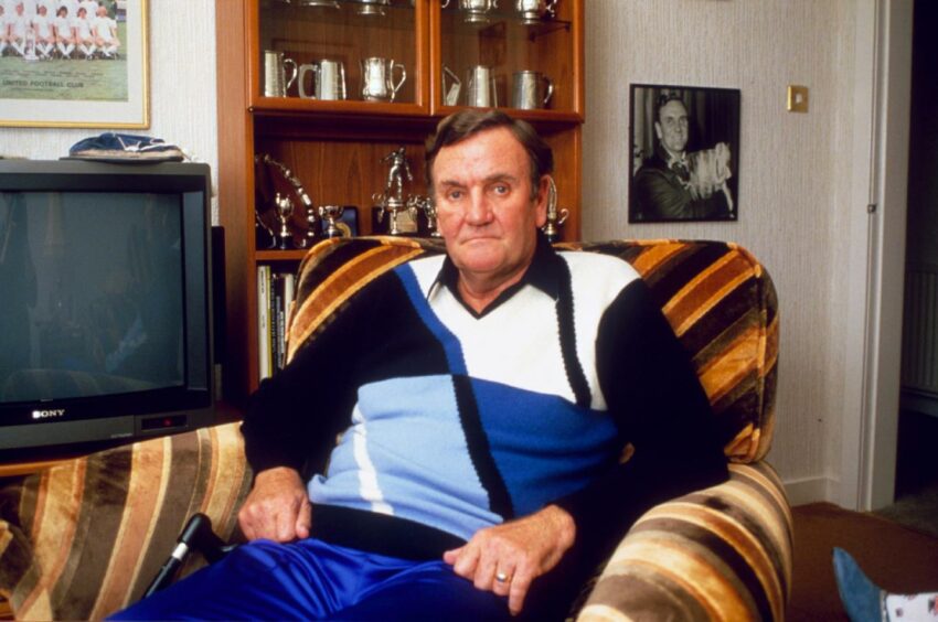 Don Revie in his Kinross home in 1987 following his retirement to Scotland.