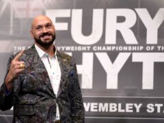 Tyson Fury was not going to let absent ‘friends’ take the shine off his latest moment in the spotlight (John Walton/PA)