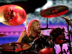 Taylor Hawkins of the Foo Fighters performing live at the V Festival at Hylands Park in Chelmsford (Yui Mok/PA)