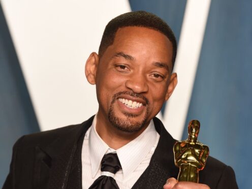 Will Smith was asked to leave the Oscars after hitting Chris Rock but refused (Doug Peters/PA)