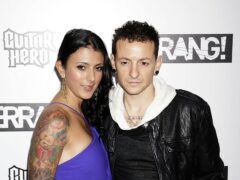 Chester Bennington of Linkin Park and wife Talinda (Yui Mok/PA)