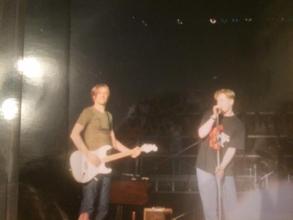 Becoming Bryan McAdams: Michael's life-changing moment as he sings Summer of '69 on stage while Bryan Adams plays his old six-string.