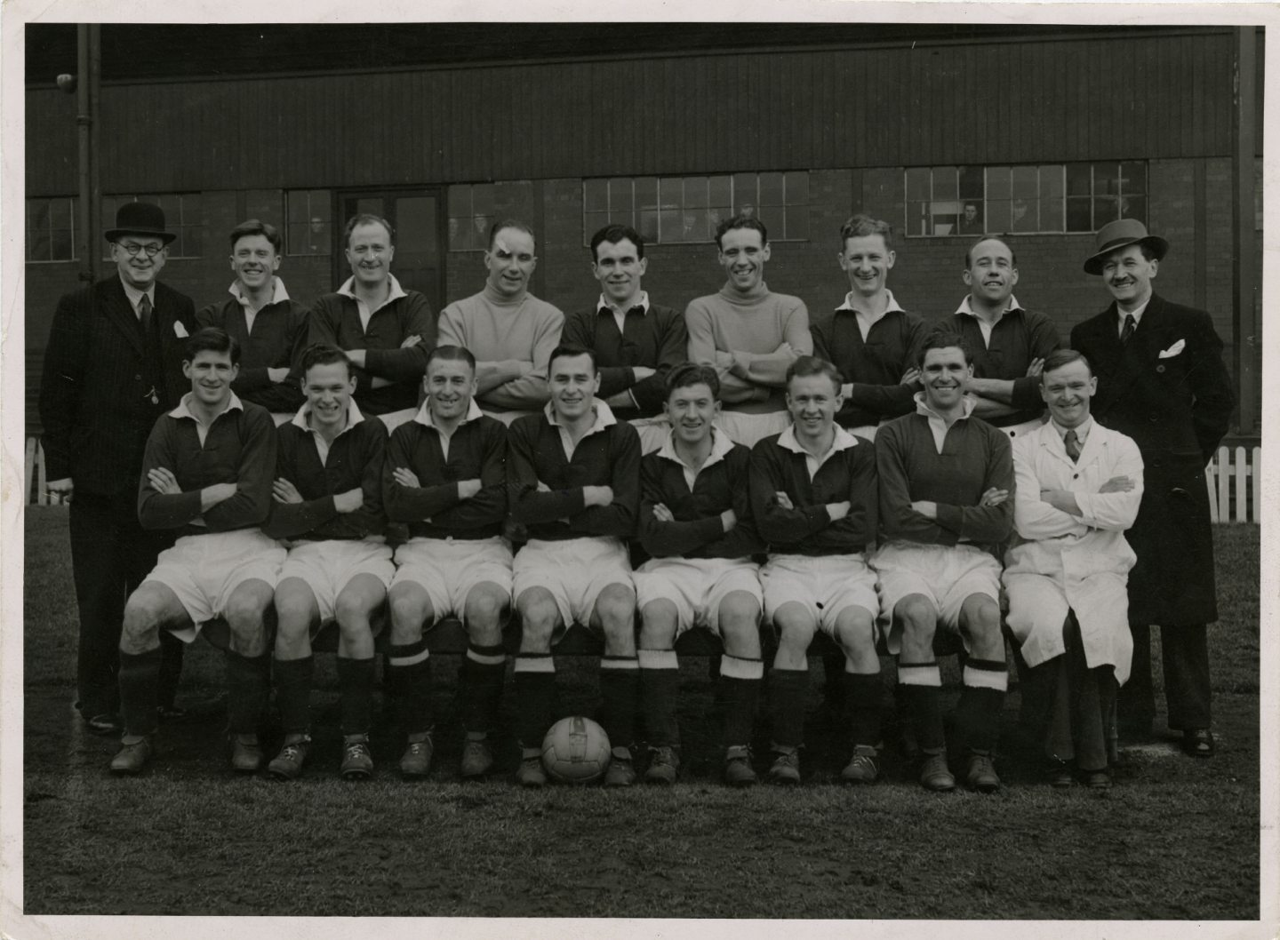 Juliussen pictured in a Dundee FC team line-up from 1950.