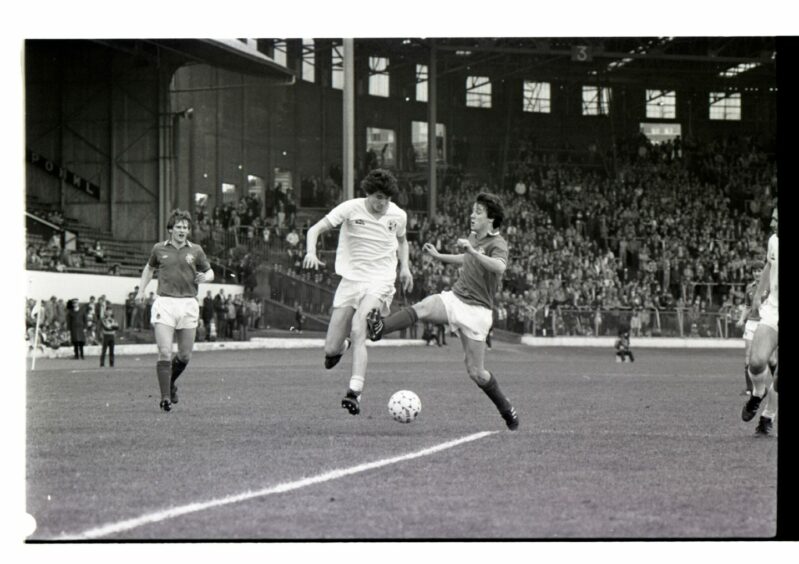 Forfar took the match to the cup holders from the start when they played at Hampden on April 3 1982.
