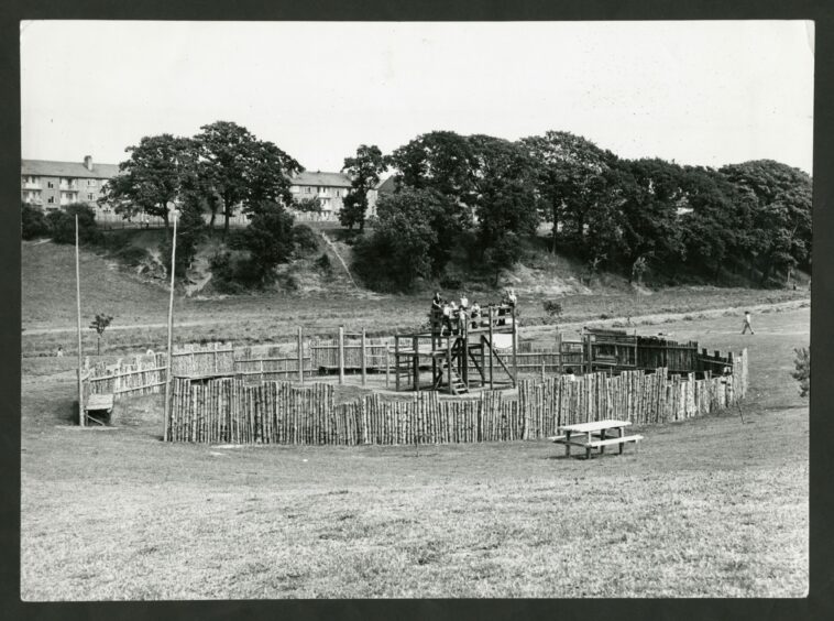 The Fort and Stockade was a popular play area in Finlathen Park.