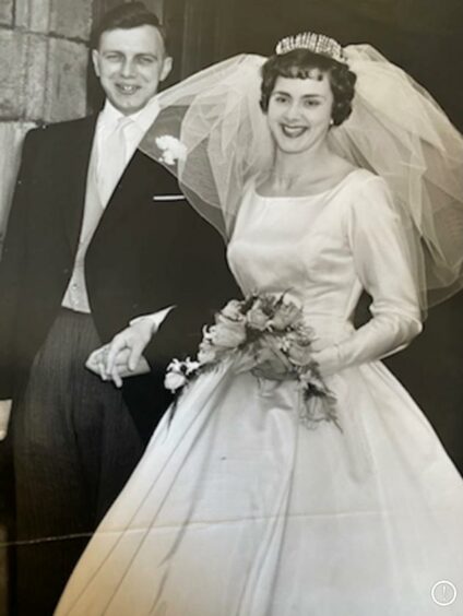 Mr and Mrs Anderson on their wedding day.