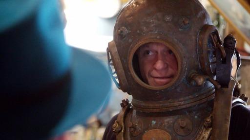 Ross Kemp while diving in Scapa Flow in Orkney.