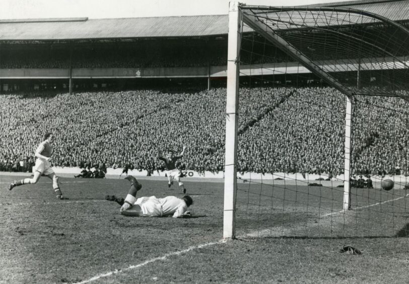 George Hamilton scored the equaliser when Aberdeen met Hibs in the 1947 Scottish Cup final.