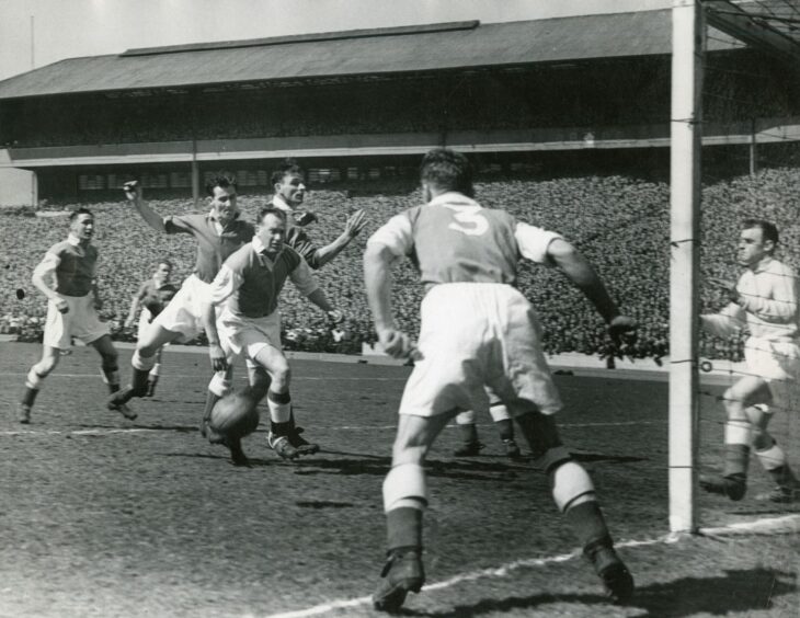 Aberdeen couldn't have started the 1947 Scottish Cup final in a worse way.
