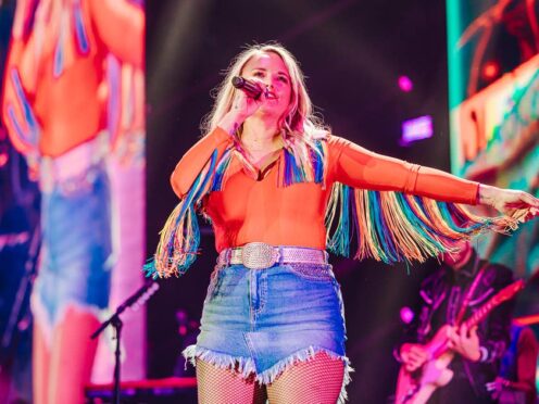 Country music superstar Miranda Lambert admitted she was ‘really nervous’ as she returned to the London stage for the first time in seven years (Luke Dyson/PA)