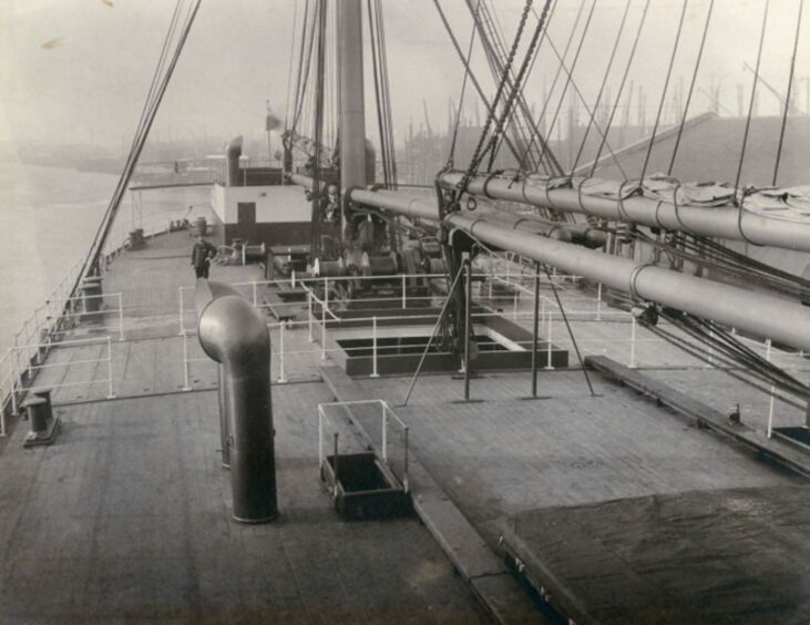The SS Californian was built in 1901 at the Caledon Shipyard.